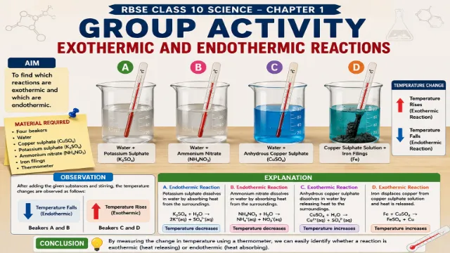 RBSE Chapter 1 Class 10 Science Group Activity RBSE Chapter 1 Class 10 Science Group Activity